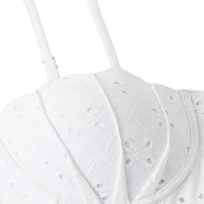Solid Color Shell Underwire Beach Skirt Swimsuit Women Sexy Suspenders Bikini Swimsuit
