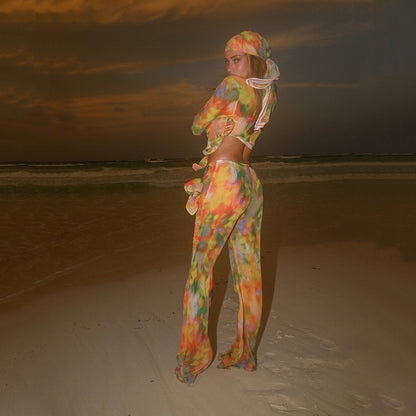 Conjunto de dos piezas de bikini dividido para mujer, traje de baño de playa