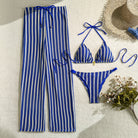 Blue Stripe Three-Piece Set