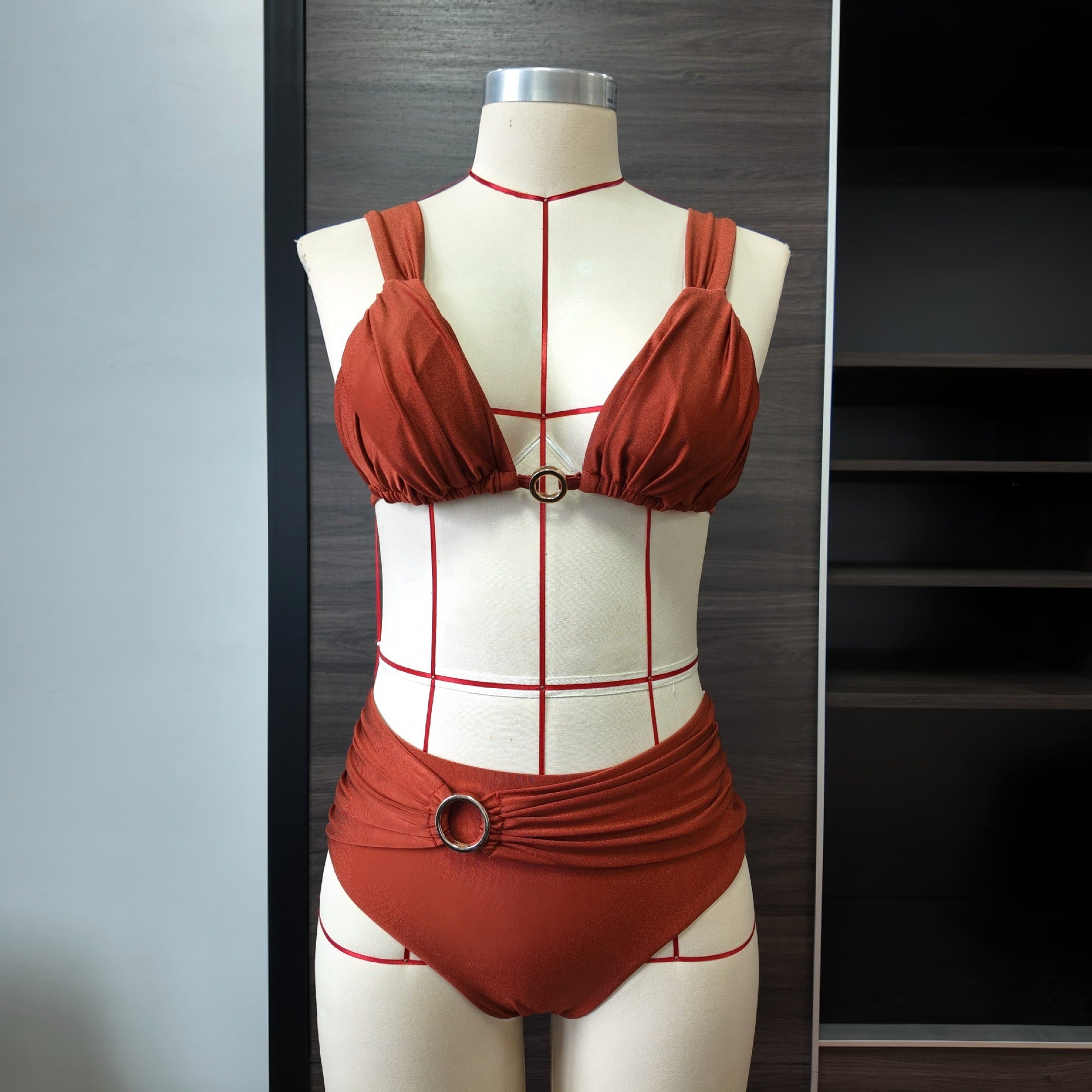 High-Waisted Trousers Suit