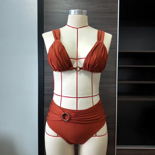 High-Waisted Trousers Suit