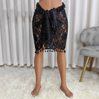 Women Lace One Piece Beach Skirt Lace Anti Sunburn Shawl Oyimi