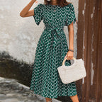 Summer Women Clothing Floral Print Summer Dress HUNDRED