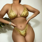 Bikini sexy dos nu bronzé Craft Slingback couleur unie
