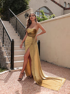 Spring Summer Women Clothing Korean Velvet Tube Top Sexy Evening Dress OUSHIMAI