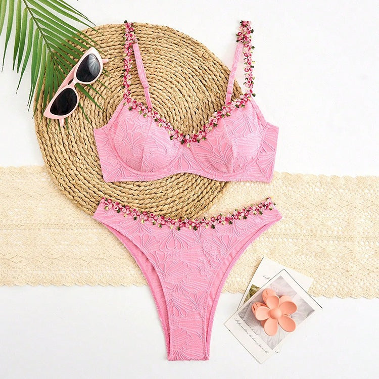 Sexy Suspenders Bikini Split Swimsuit Women High Grade Seaside Beach Swimsuit Alina