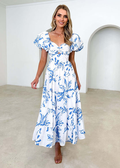 Blue and White Printing