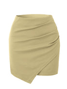 Khaki Heap Pleated