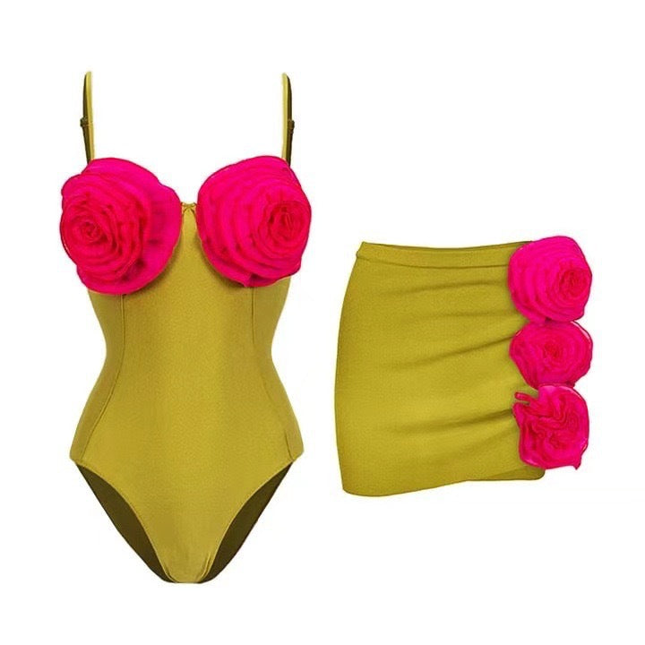 Yellow Solid Color Suit