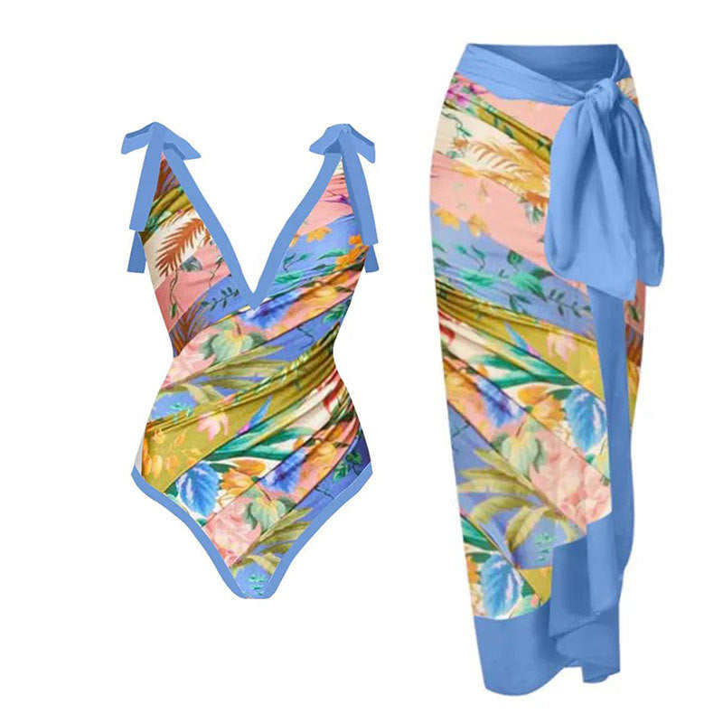 Blue Ribbon Color Stripes Suit