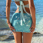 Solid Color Casual Comfortable Beach Swimsuit Beach Skirt Mangar