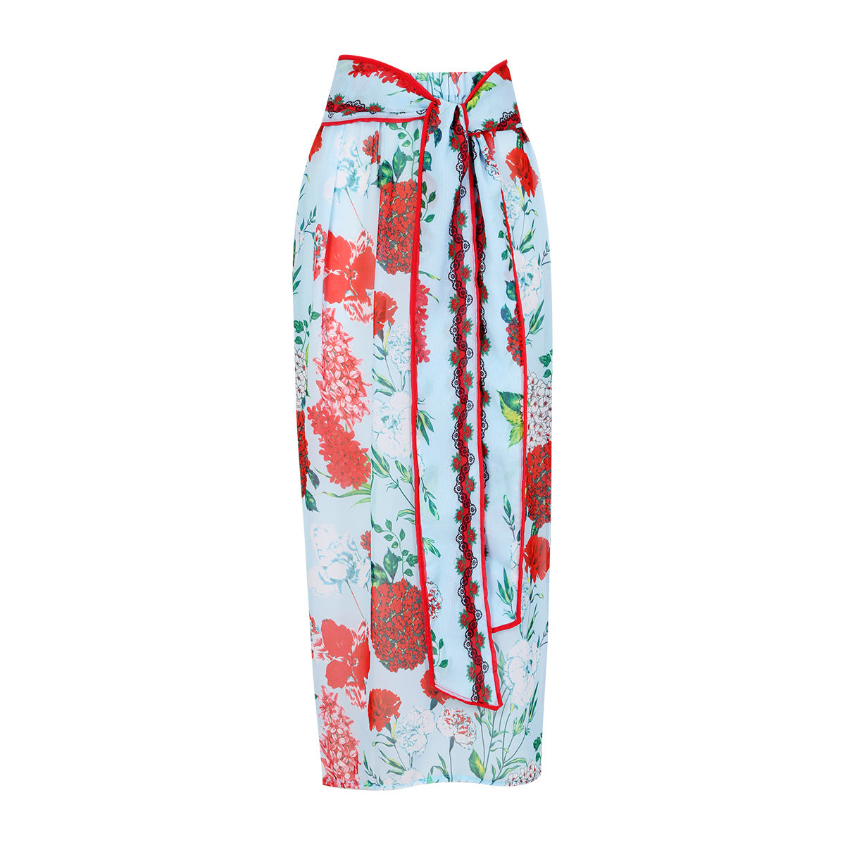 A332 Blue Wrap Skirt