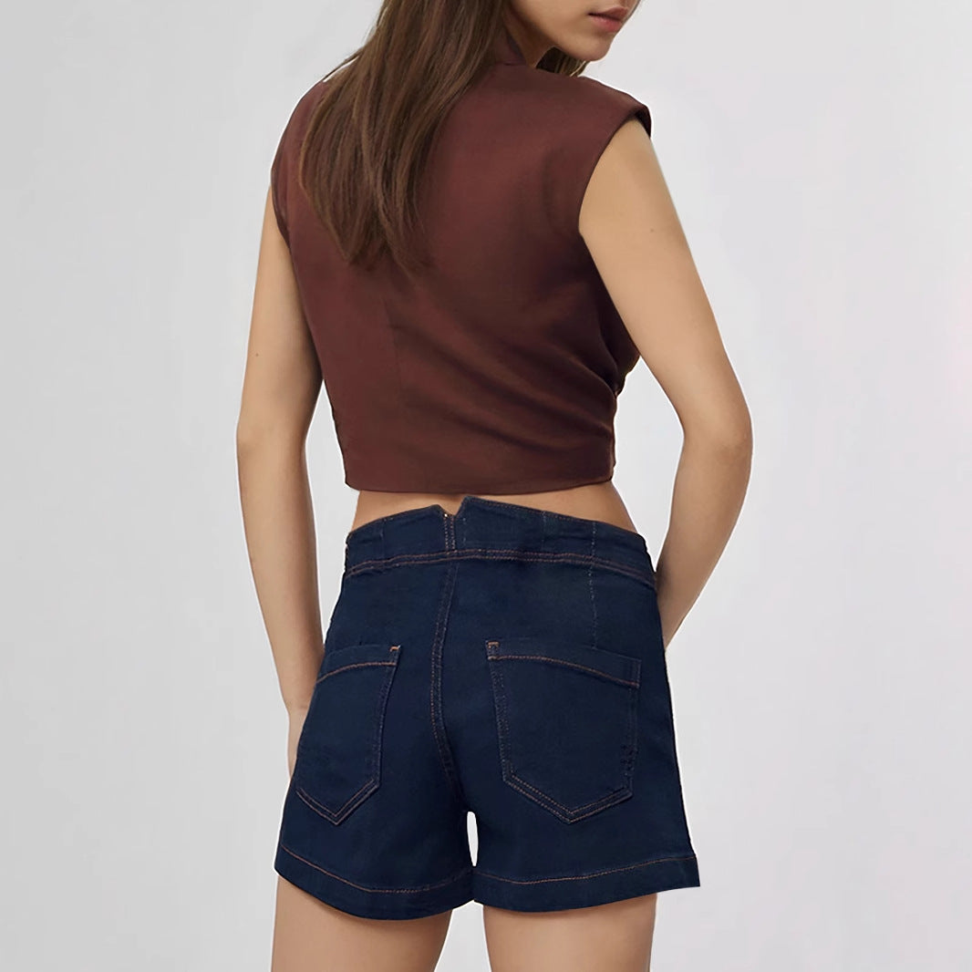 Classic Women Summer Loose Shorts Outdoor Slim Denim Shorts Rogan