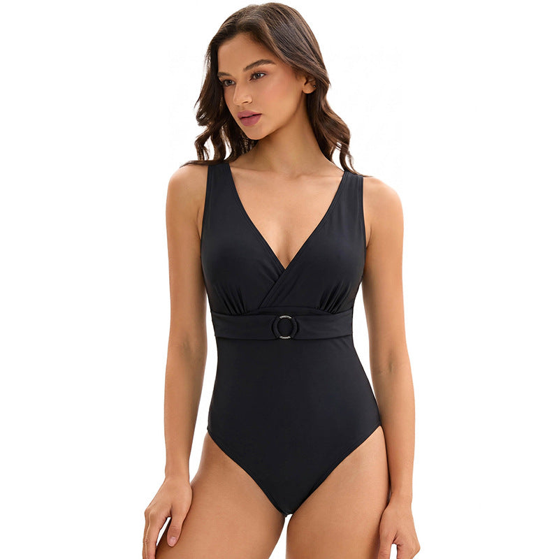 Swimsuit Women Siamese Triangle Sexy Black Mesh Two Piece Set Beach Vacation Swimsuit Bianco